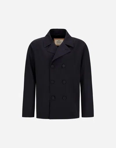 HERNO PEA COAT IN DEAN