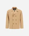 Herno Double-breasted Jacket In Brown