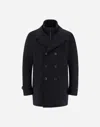Herno Coats Blue In Navy Blue