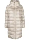 Herno High-neck Puffer Jacket In Peach