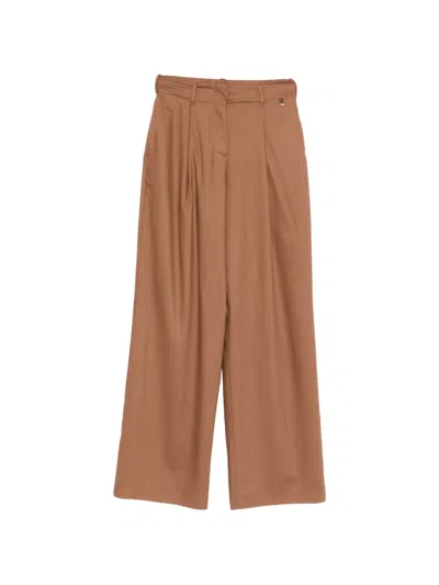 Herno Pences Trousers In Brown