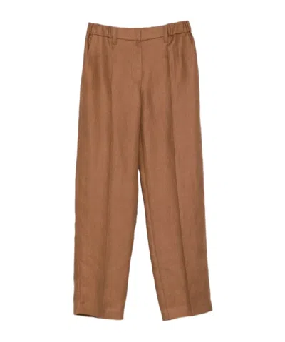Herno Pences Trousers In Brown