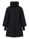 Herno 2 Layer Windstopper A-shape Jacket In Black