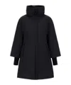 Herno 2 Layer Windstopper A-shape Jacket In Black