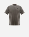 Herno Pigment Dye Pique' Polo Shirt In Light Military