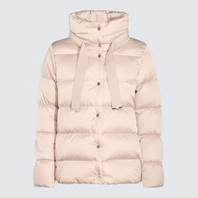 Herno Pink Down Jacket In White