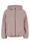 Herno Nylon Hooded Jacket In Pink