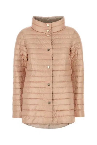 HERNO HERNO PINK NYLON REVERSIBLE DOWN JACKET