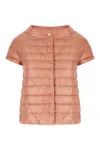Herno Pink Polyester Down Jacket In Rosa Scuro