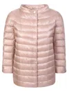 Herno Pink Puffer Jacket In Pink