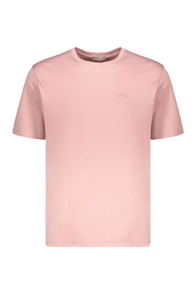 Herno Pink T-shirt With Short Sleeves, Casual Style
