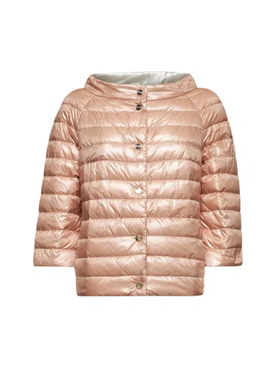 Herno Pink Ultralight Nylon Reversible Cape