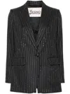 Herno Pinstriped Blazer In Grey