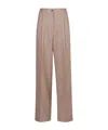 Herno Linen And Cotton Trousers In Neutral