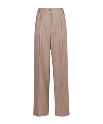 HERNO HERNO PINSTRIPED TROUSERS