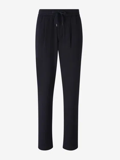 Herno Piqué Knit Joggers In Black