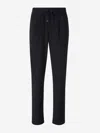 Herno Woven Pants In Black
