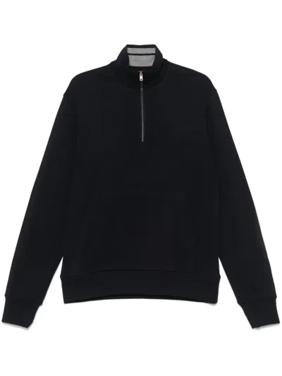 Herno Piqué Sweatshirt In 蓝色