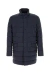 Herno Quilted Down Jacket With Detachable Insert In Blue