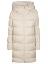 Herno Piumino Ad A Collo Ecofur In White