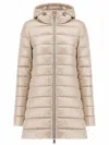 Herno A-shape Down Jacket In Silky Ultralight Nylon In Neutral