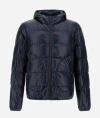 Herno Ultralight Blue Nylon Jacket With Quilted Design In Blue