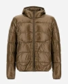 Herno Iconic Ultralight Nylon Down Jacket In Brown