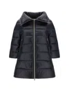 Herno Black High Neck Down Jacket