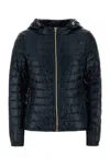 Herno Midnight Blue Nylon Down Jacket In Multi
