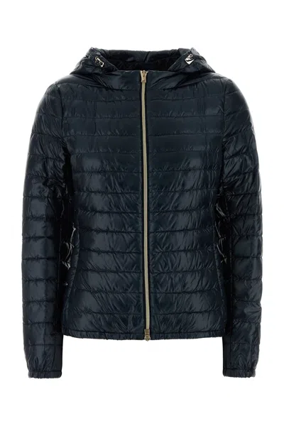 Herno Midnight Blue Nylon Down Jacket In Multi