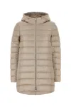 Herno Sand Nylon Down Jacket In Neutral