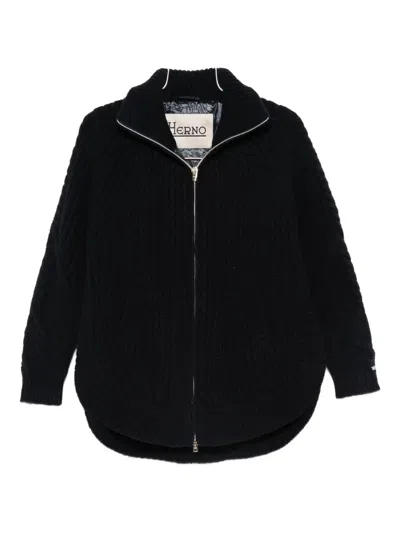 Herno High Neck Pullover In Black