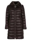 Herno Maria Medium Down Jacket In Brown