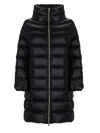 Herno Navy Blue Nylon Matilde Down Jacket In Black