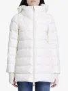 Herno Long Puffer Jacket With Hood And Pockets In White