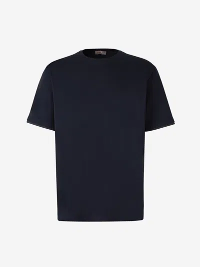 Herno Pocket Detailed Crewneck T-shirt In Black