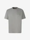 Herno Crew-neck Short-sleeve T-shirt In Gray