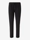 Herno Plain Elastic Pants In Black