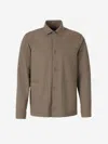 Herno Button-up Overshirt In Brown