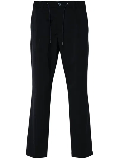 Herno Pleat-detail Trousers In Blue