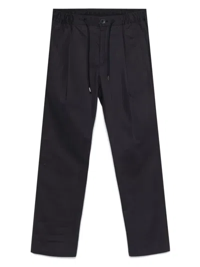 Herno Pleat-detail Trousers In Blue