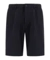 Herno Shorts In Seer-crease In Blue
