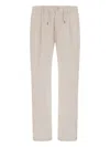 Herno Pleat-detailing Trousers In Neutral