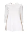 Herno Pleat-insert Cotton Top In White