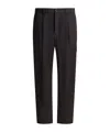 Herno Utility Trousers With Elastic Waistband And Pockets In Black