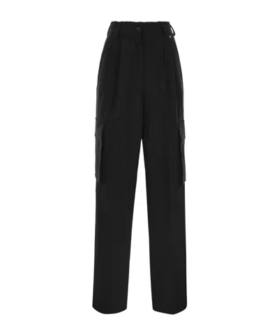 HERNO PLEATED CASUAL PANTS