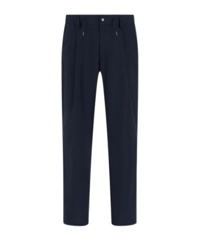 Herno Pleated Casual Pants In Black