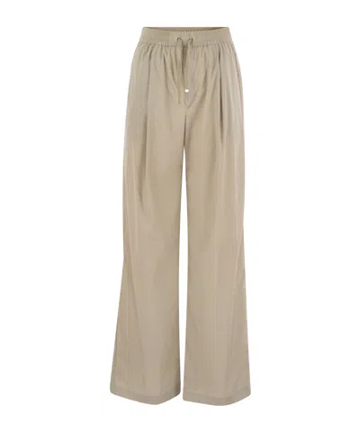 HERNO PLEATED CASUAL PANTS