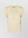 Herno Pleated Crew Neck T-shirt Drawstring Detail In Multi