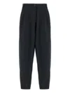 Herno Pleated-detail Pants In Black